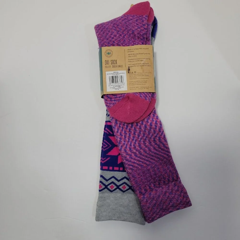 Northeast Outfitters Ski Socks Womens Size‎ 5-10 Cushioned Snow Winter Outdoor